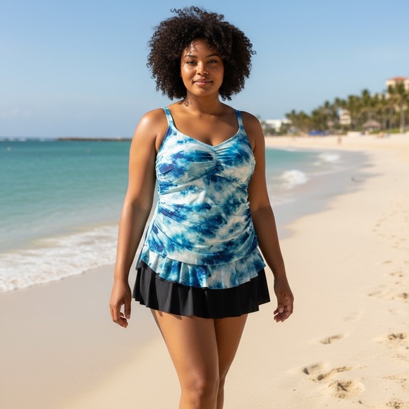 Mazu Swim Other - Mazu Swim Ocean Print One Piece Swimsuit 24W